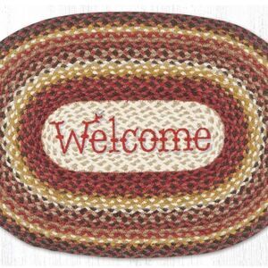 Farmhouse Autumn Welcome Mat New Jute Braided Throw Rug Holiday 20x30 inch